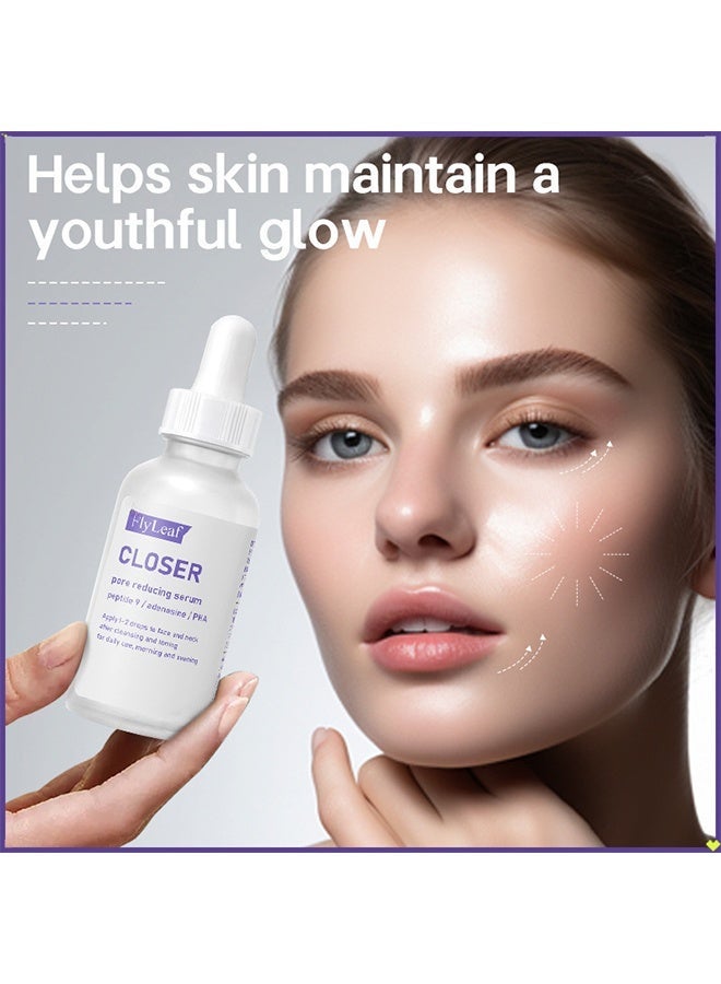 Fly Leaf Closer Pore Reducing Serum，Pore Minimizer Serum | 9 Peptides, Vegan Collagen, Adenosine, PHA | Korean Pore Minimizer for Glass Skin, Anti-Aging, Hydration, Elasticity  30ml - Image 2